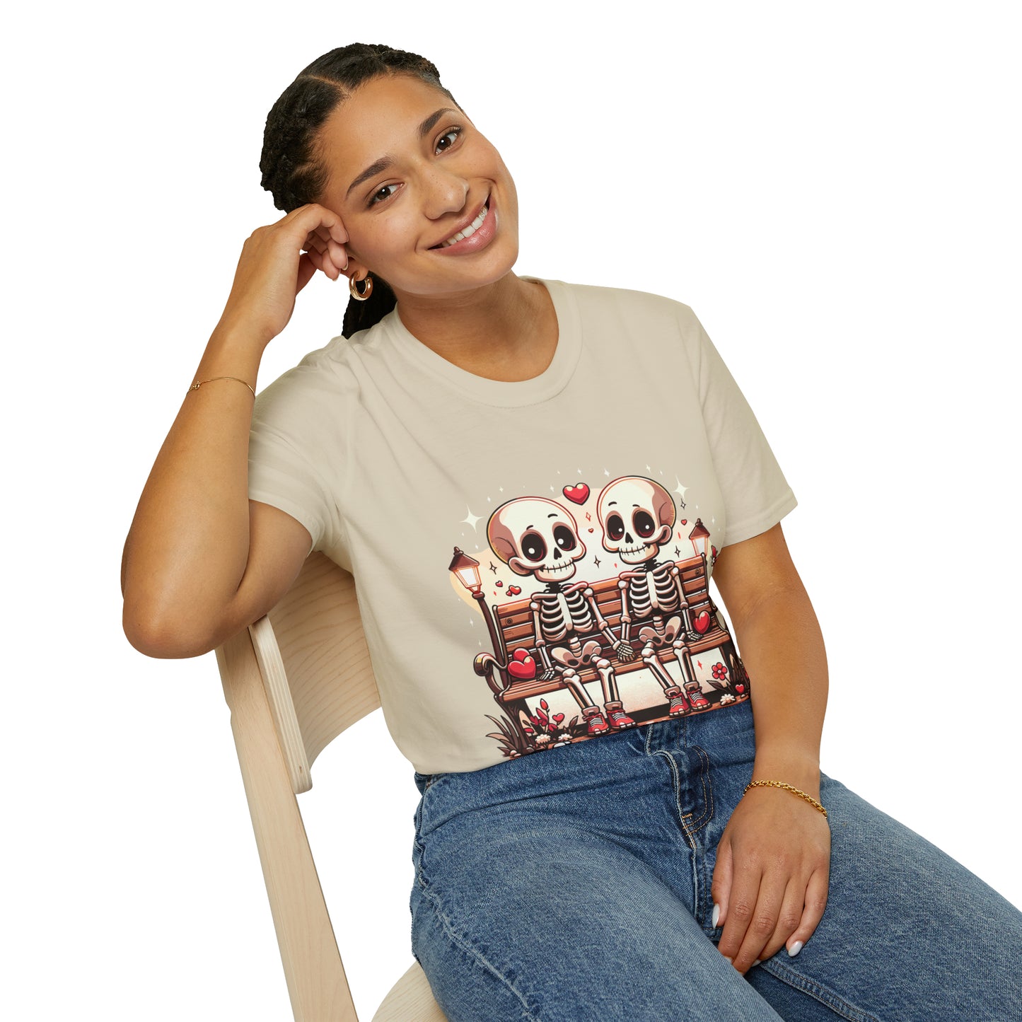 Skeletons in Love Softstyle T-Shirt