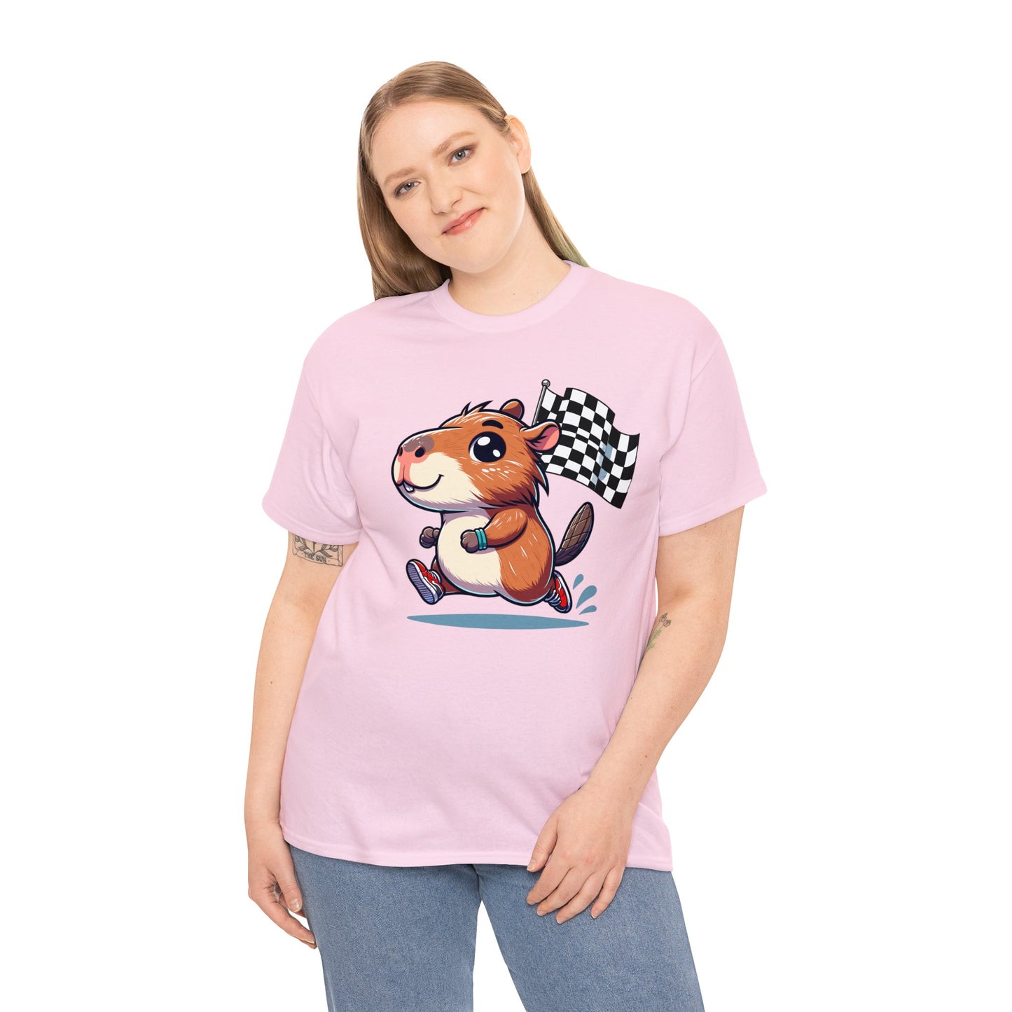 Capybara Never Did Come in Last Heavy Cotton Tee