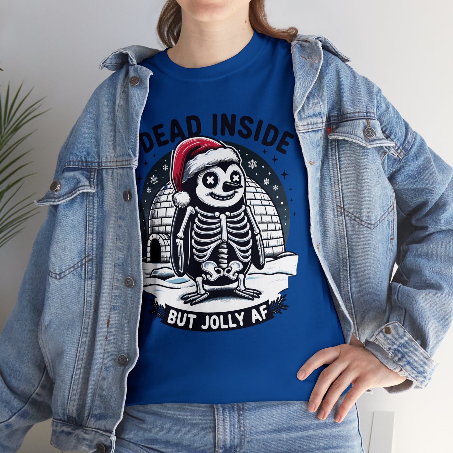 Jolly AF Penguin Unisex Heavy Cotton Tee