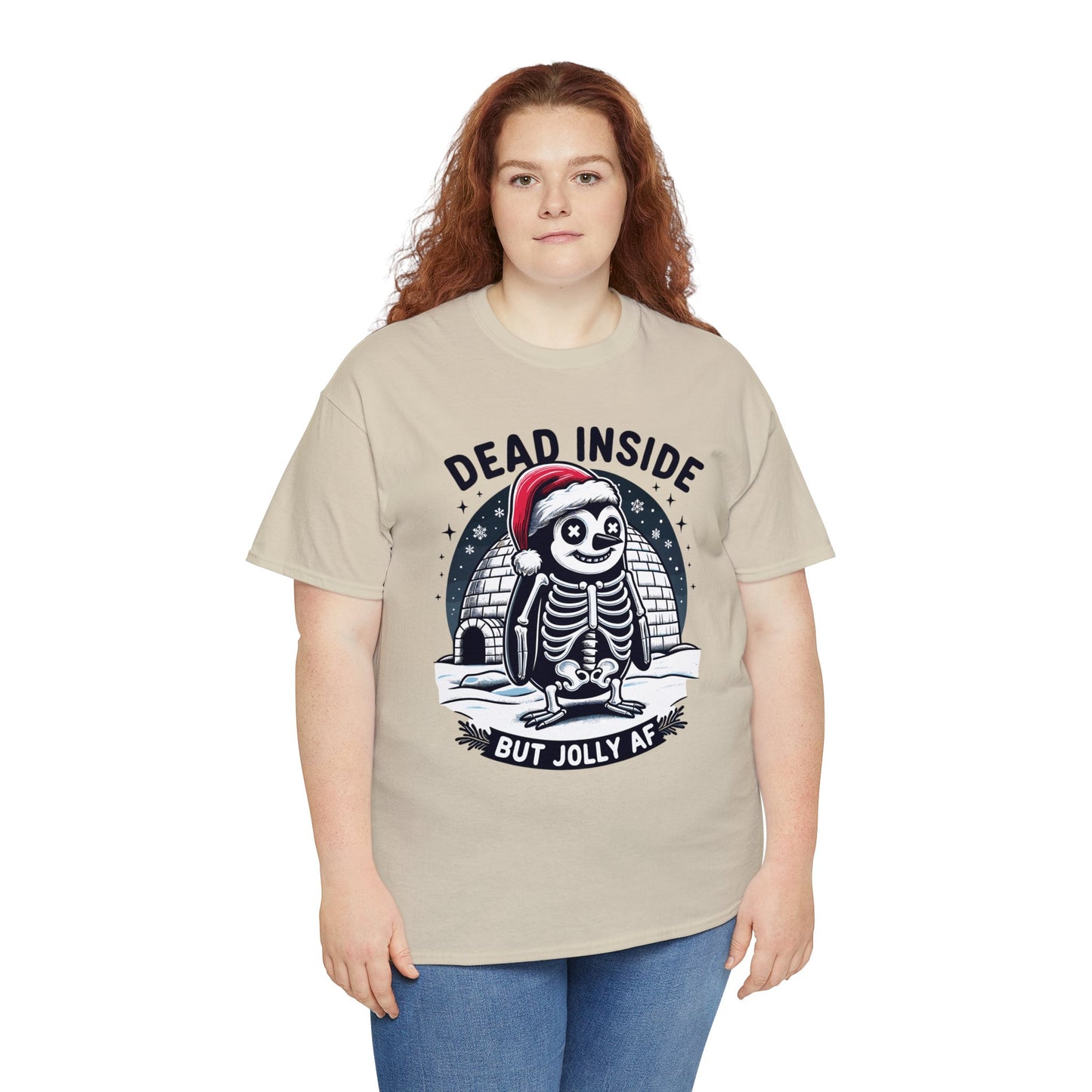 Jolly AF Penguin Unisex Heavy Cotton Tee