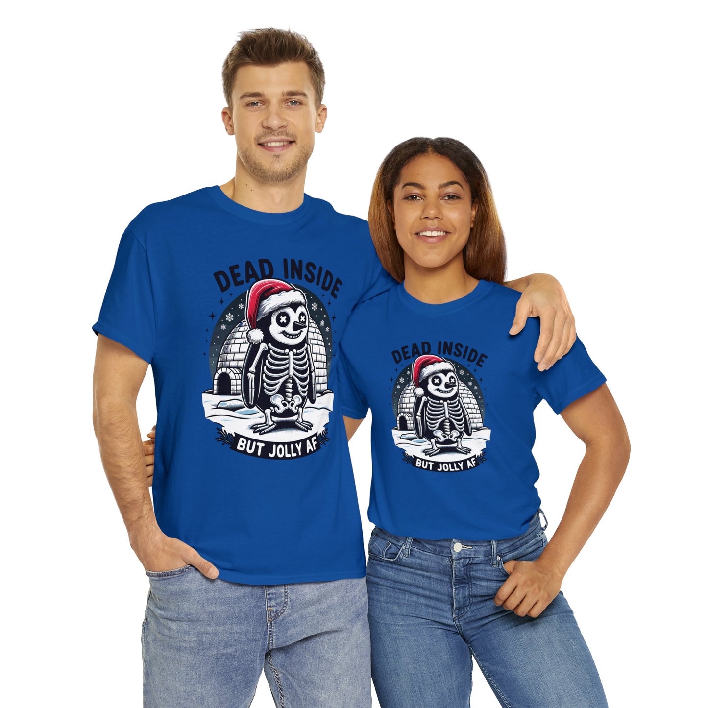 Jolly AF Penguin Unisex Heavy Cotton Tee