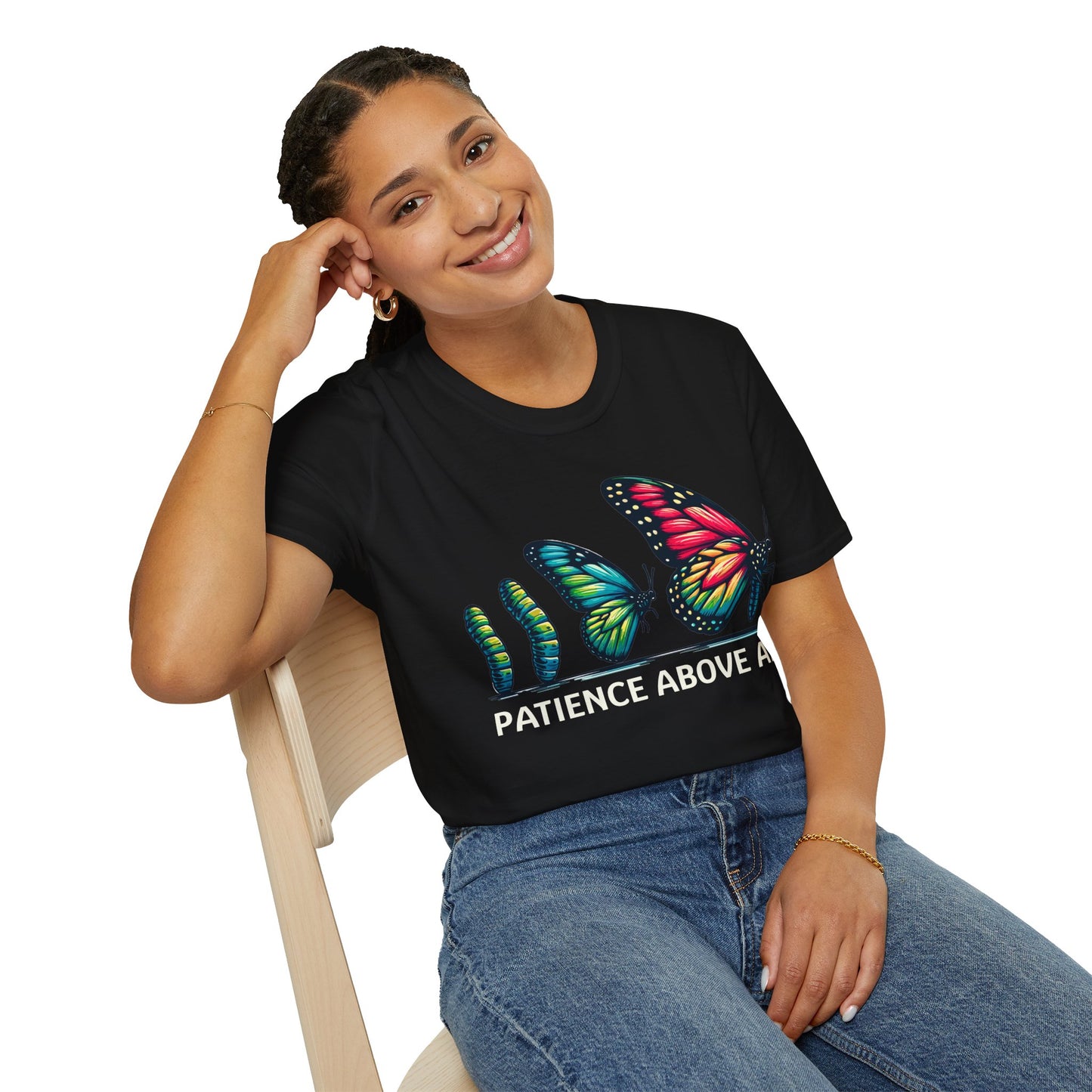 Patience Above All Butterfly Softstyle T-Shirt