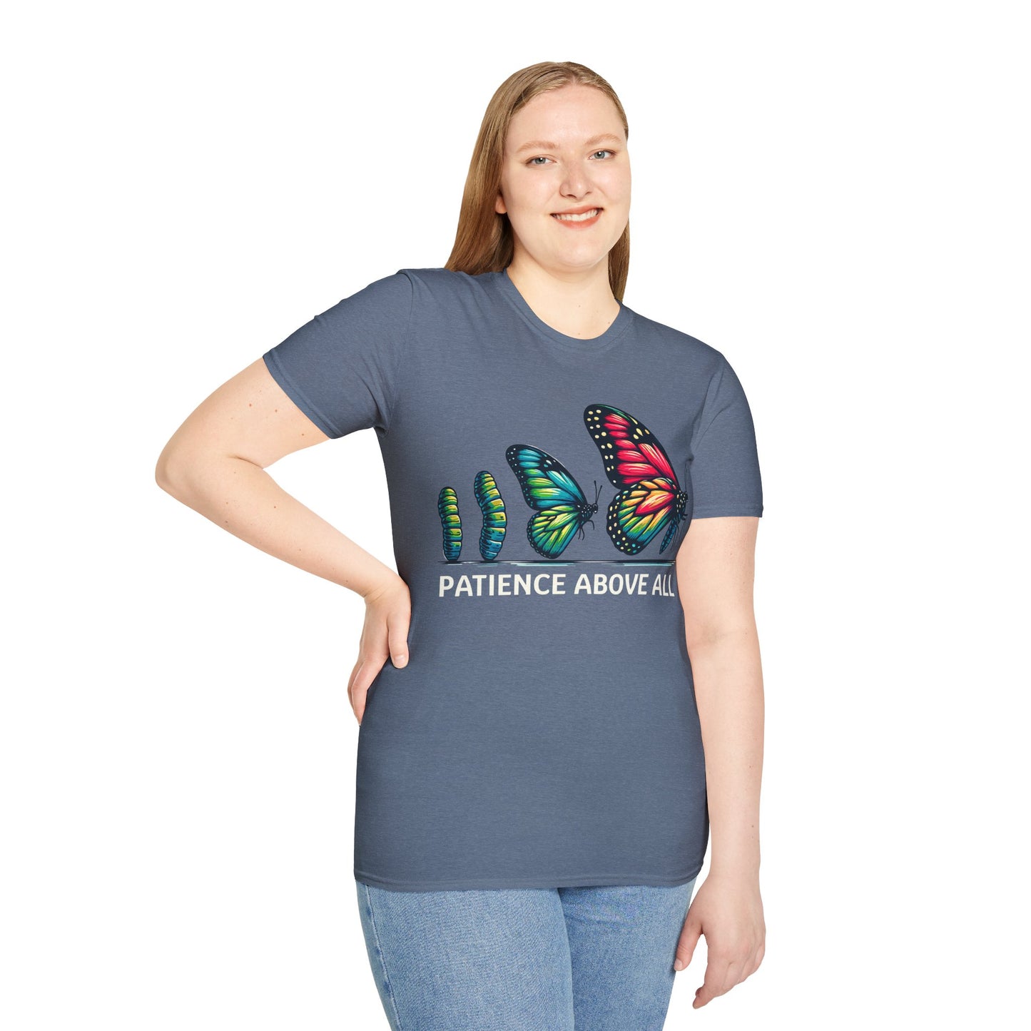 Patience Above All Butterfly Softstyle T-Shirt