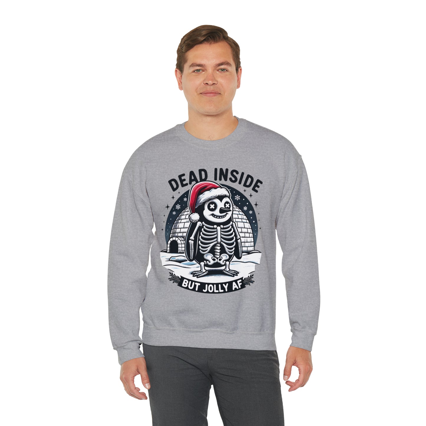 Jolly AF Penguin Unisex Heavy Blend™ Crewneck Sweatshirt