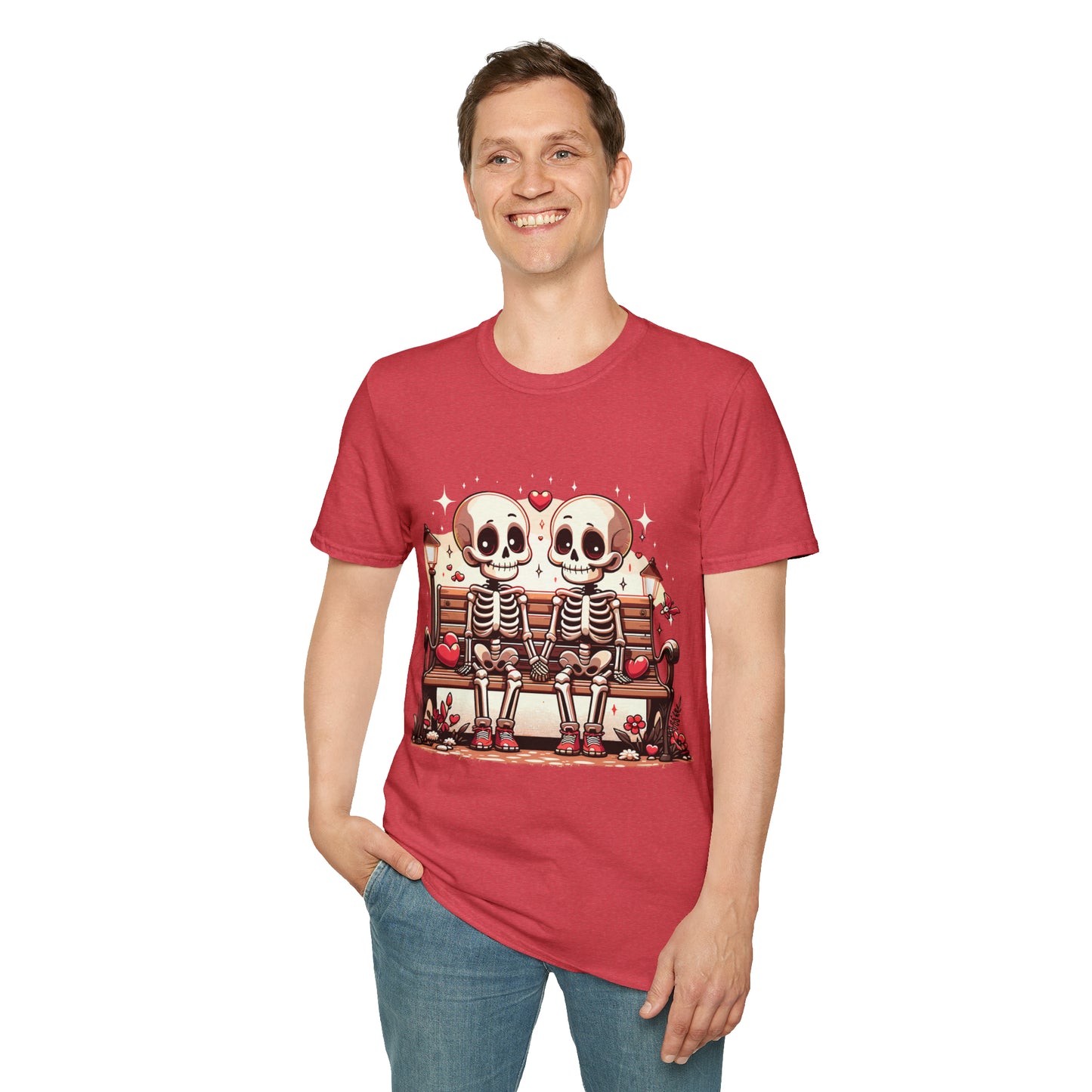 Skeletons in Love Softstyle T-Shirt