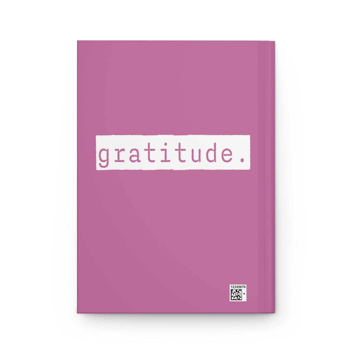 Gratitude Pink Matte Hardcover Journal | Thankful Blank Book | Lined Notebook Diary Dream Log