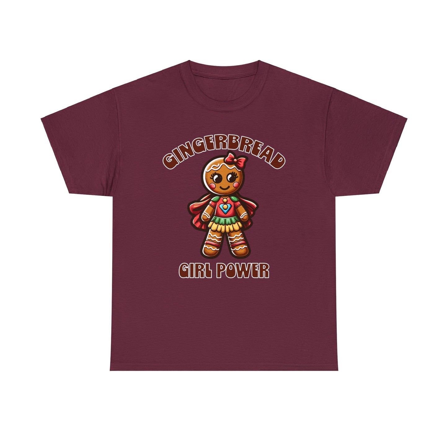 Gingerbread Girl Power Cotton T-Shirt