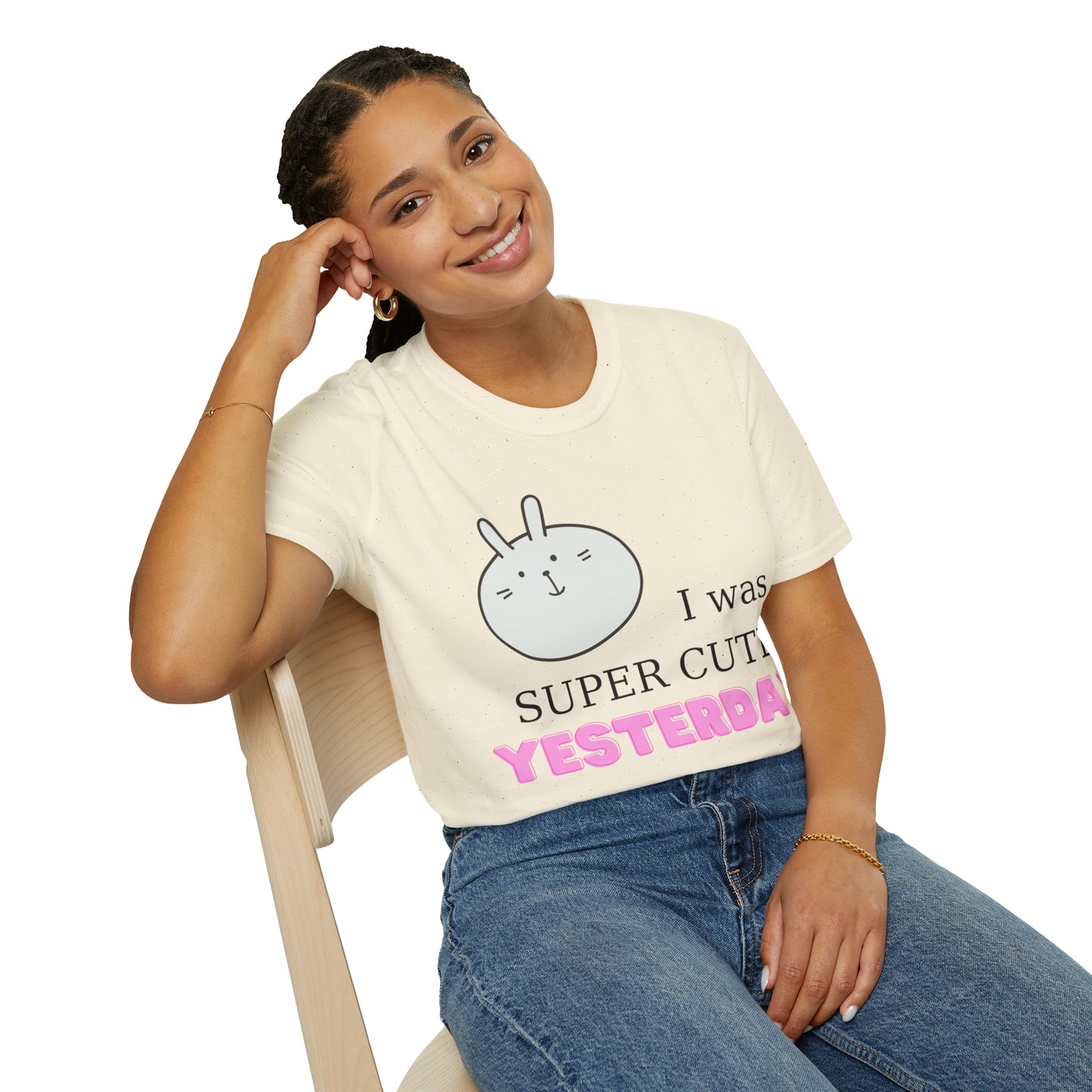 I Was Super Cute Yesterday Softstyle T-Shirt