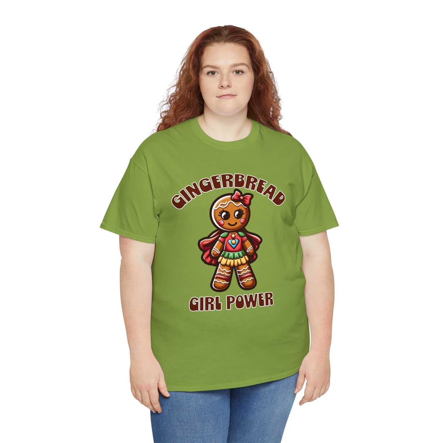 Gingerbread Girl Power Cotton T-Shirt