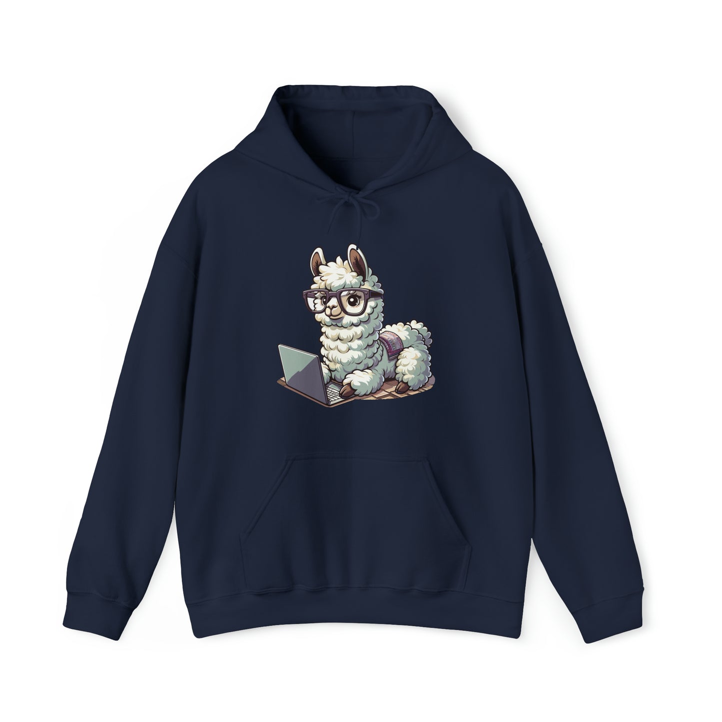 Laptop Llama Hooded Sweatshirt