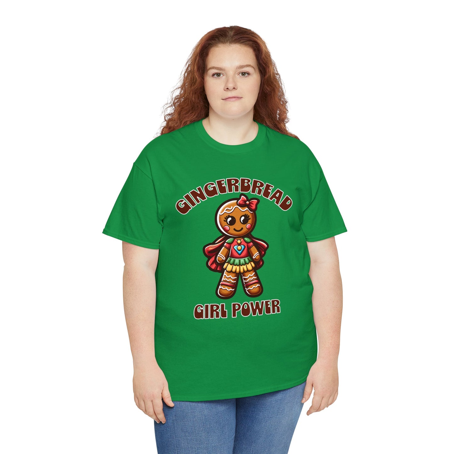 Gingerbread Girl Power Cotton T-Shirt