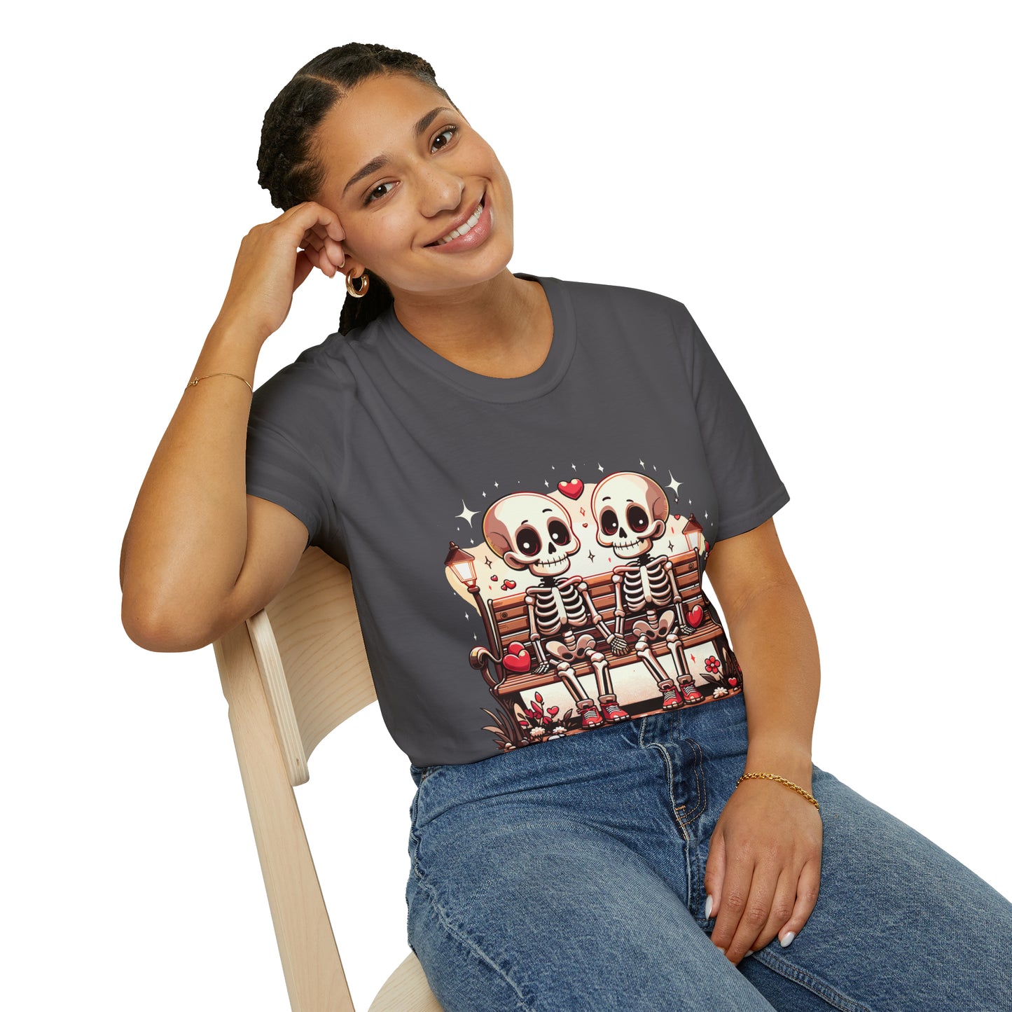 Skeletons in Love Softstyle T-Shirt