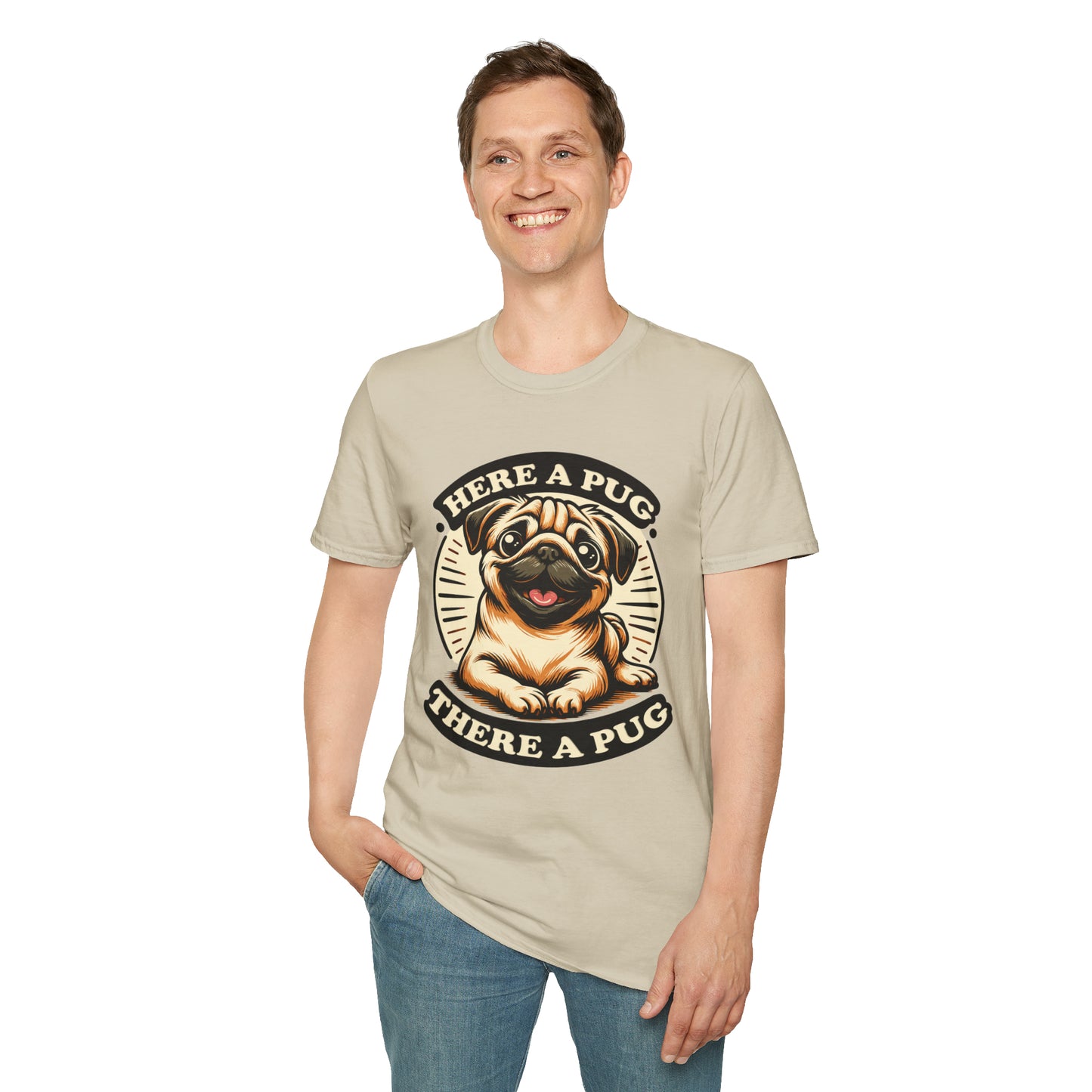 Here a Pug Softstyle T-Shirt