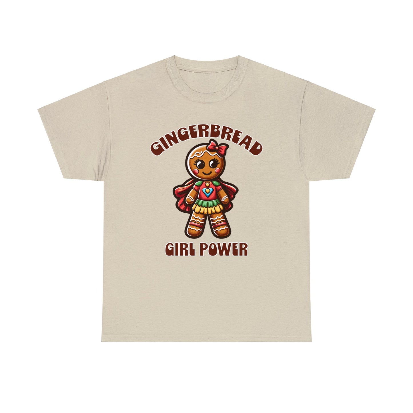 Gingerbread Girl Power Cotton T-Shirt