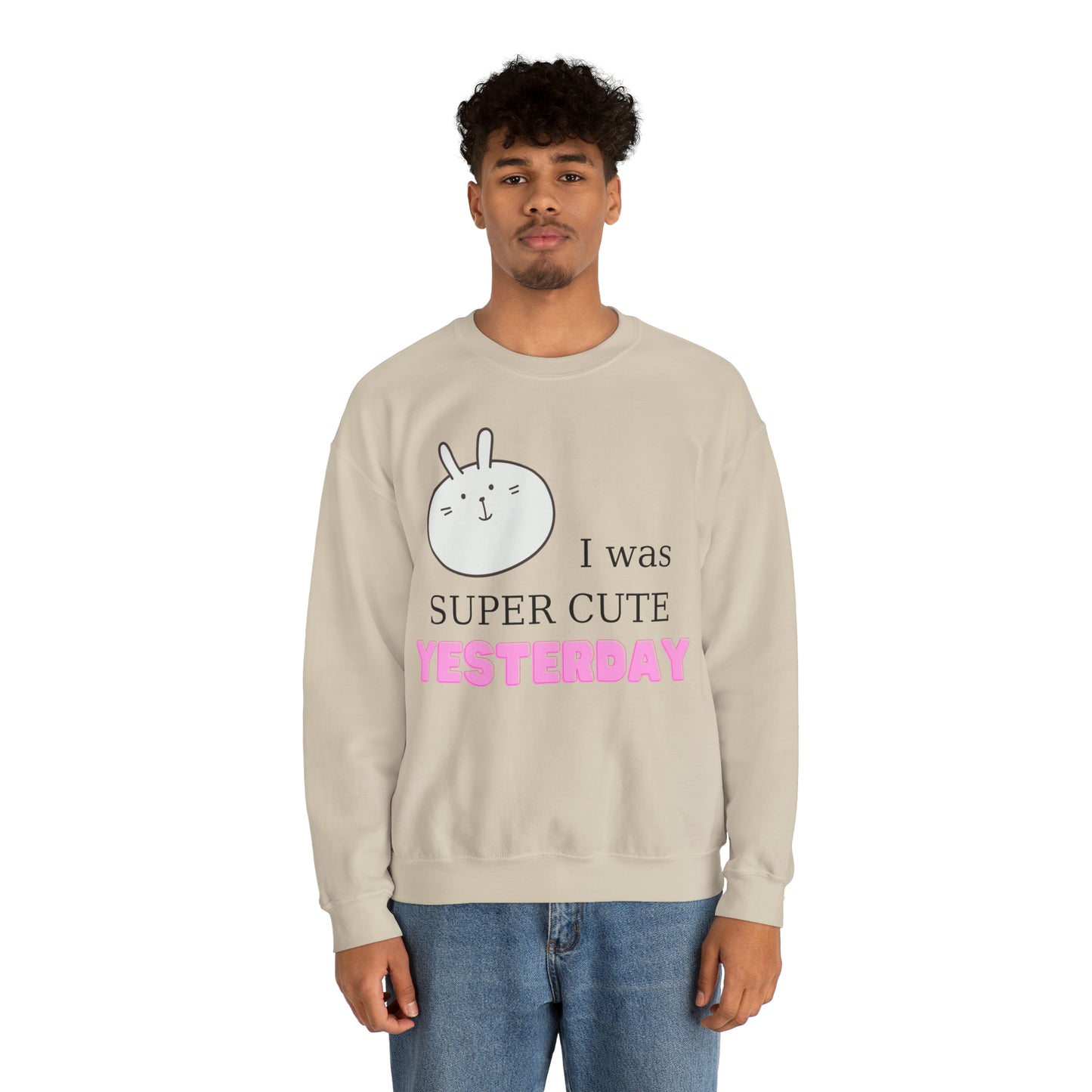 I Was Super Cute Yesterday Crewneck Sweatshirt