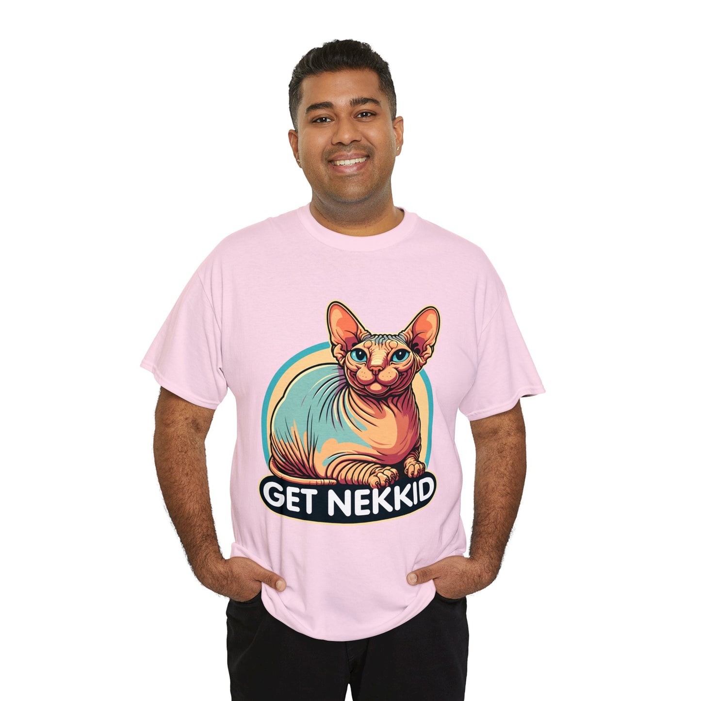 Get Nekkid Sphynx Heavy Cotton Tee