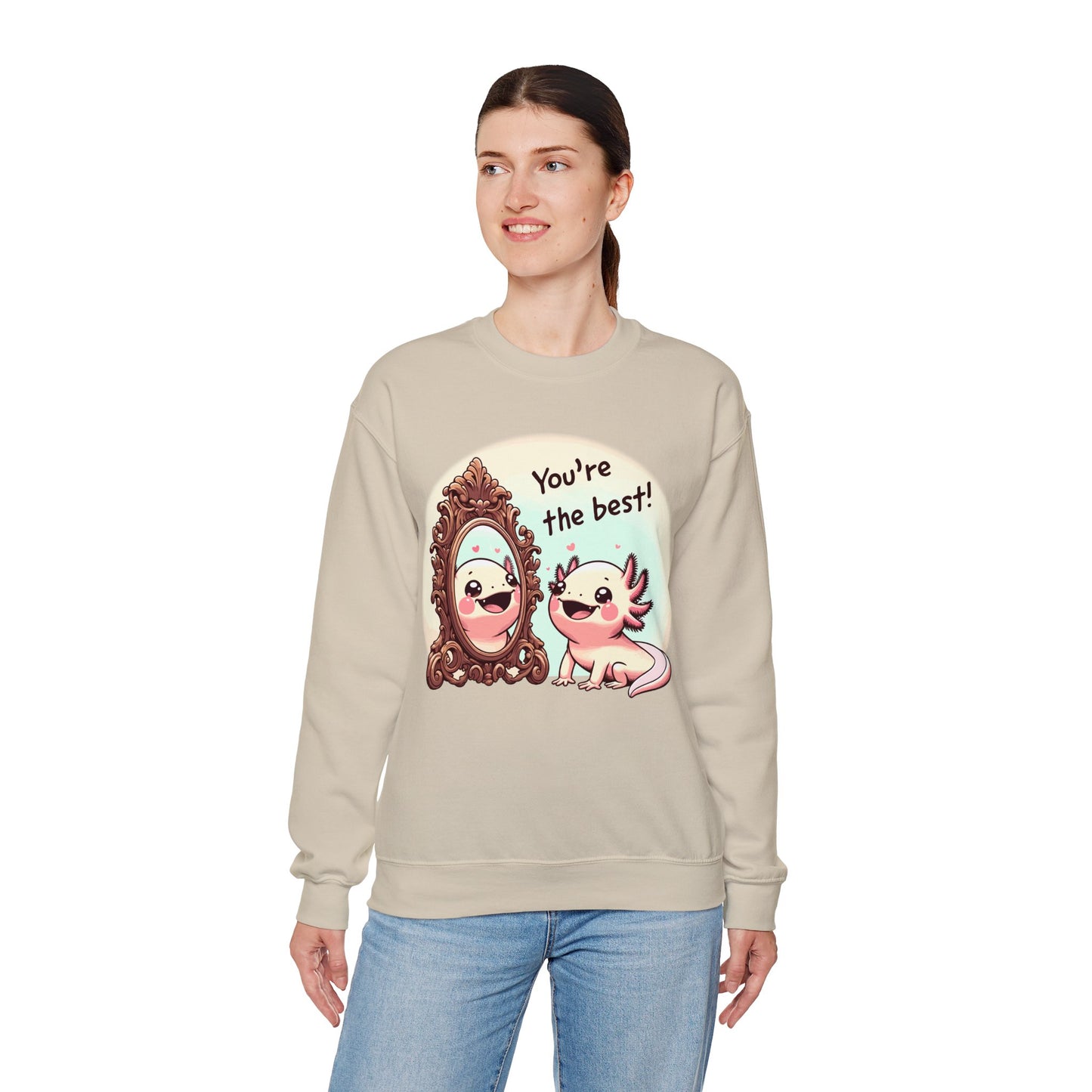 Axolotl You're the Best Crewneck Sweatshirt