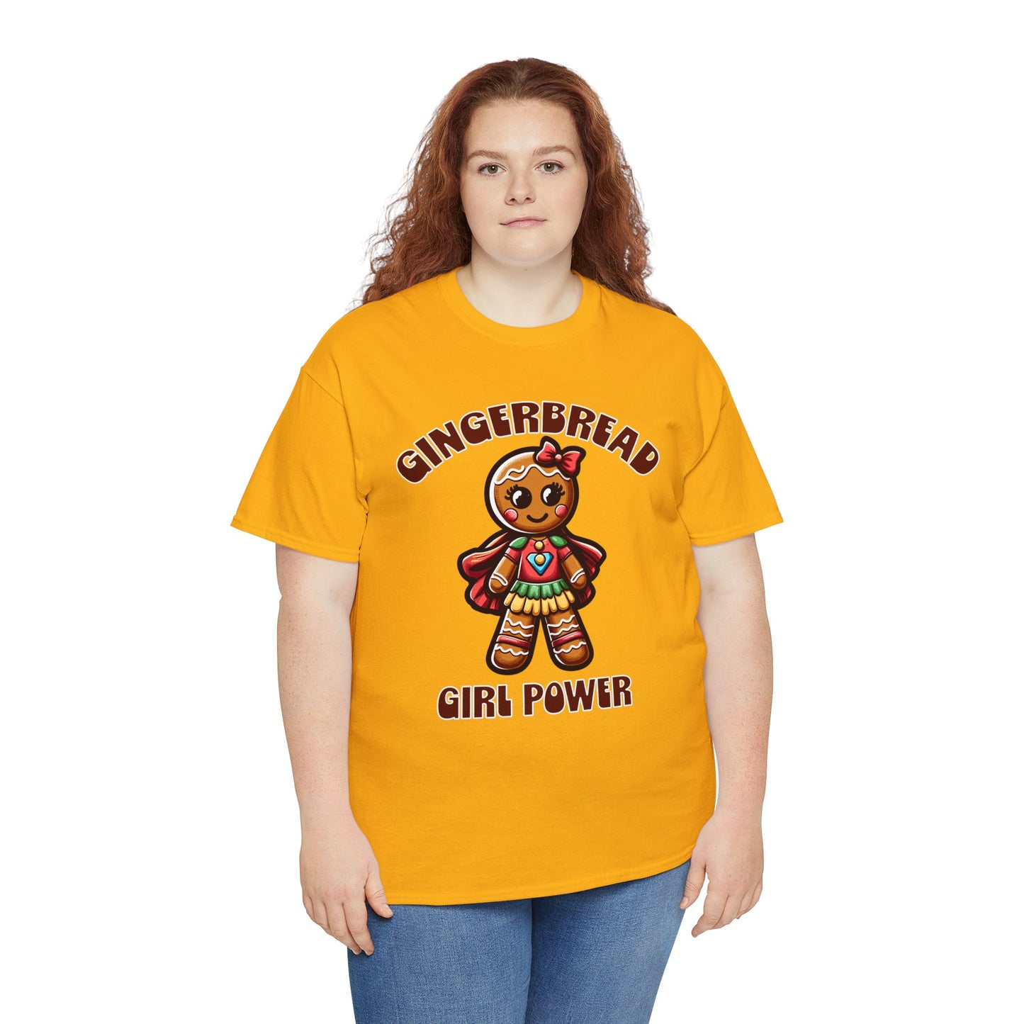 Gingerbread Girl Power Cotton T-Shirt