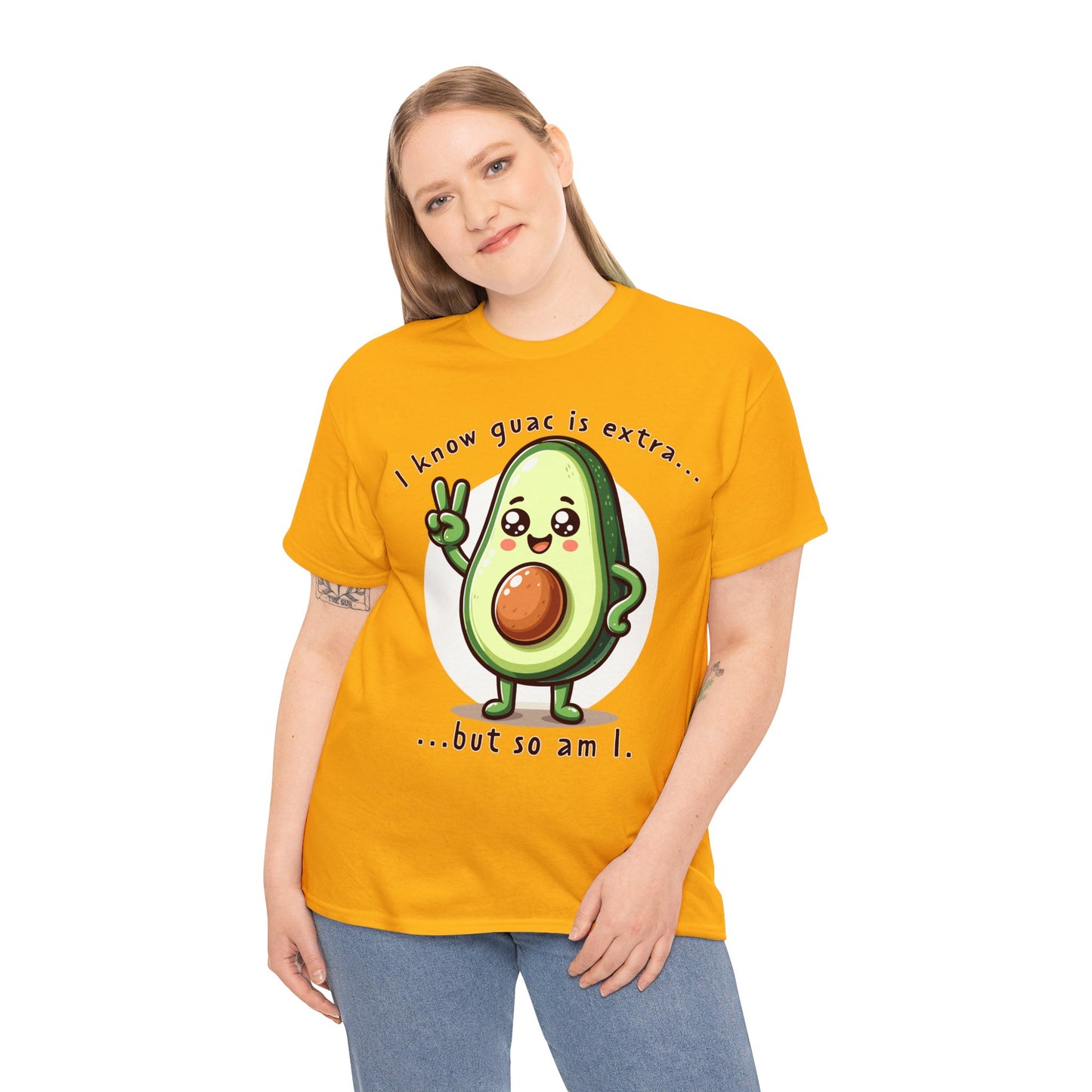 Guac Is Extra Unisex Heavy Cotton Tee