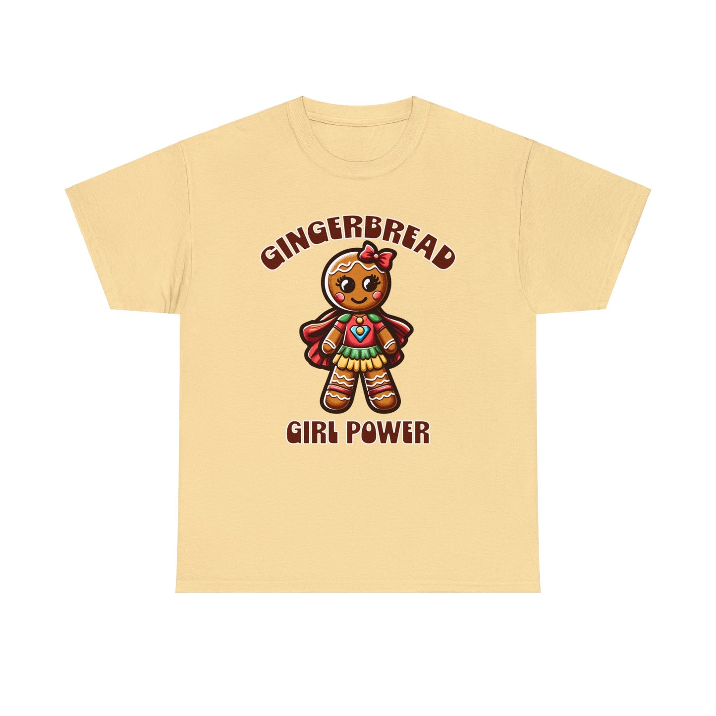 Gingerbread Girl Power Cotton T-Shirt