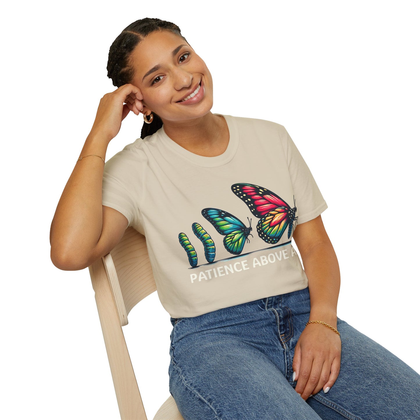 Patience Above All Butterfly Softstyle T-Shirt