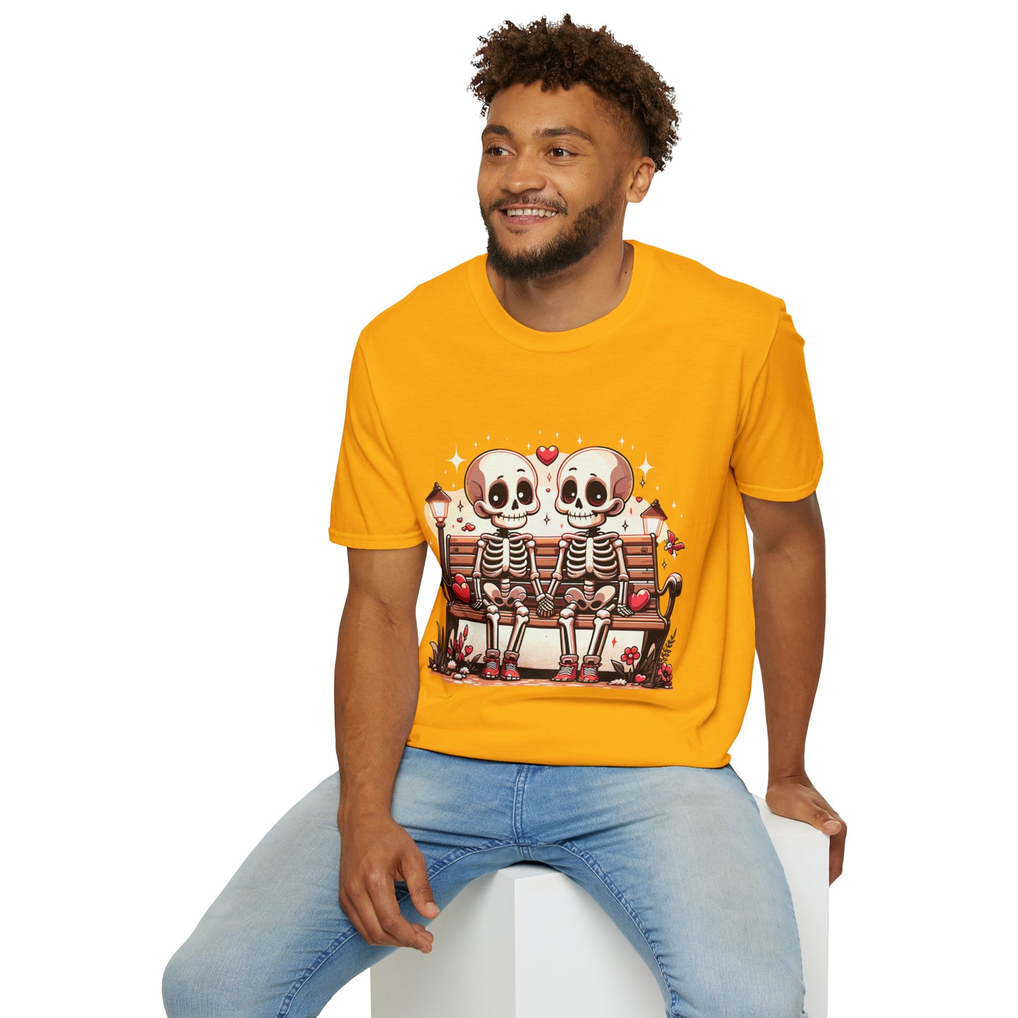 Skeletons in Love Softstyle T-Shirt