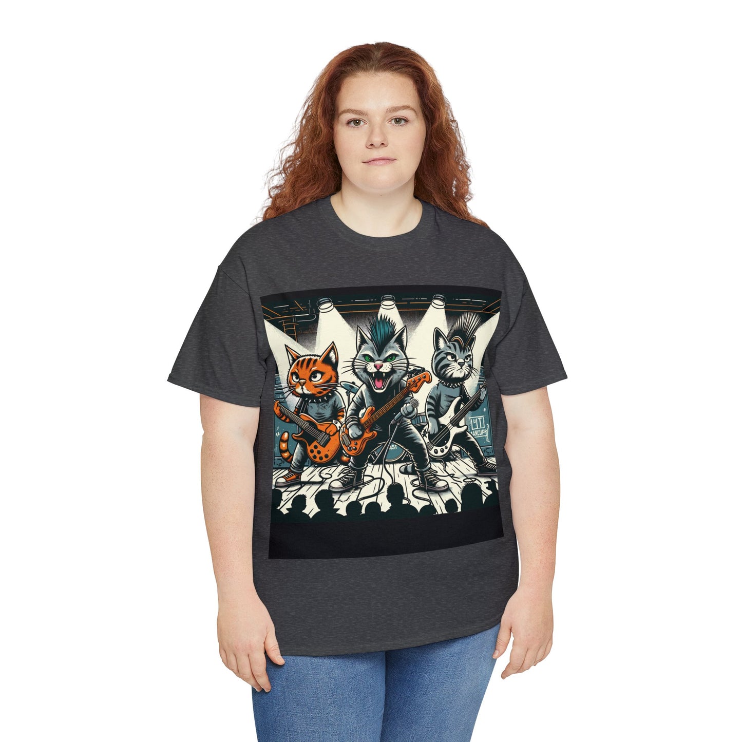 Punk Rock Band Cats Bootleg Style T-Shirt Concert Tee