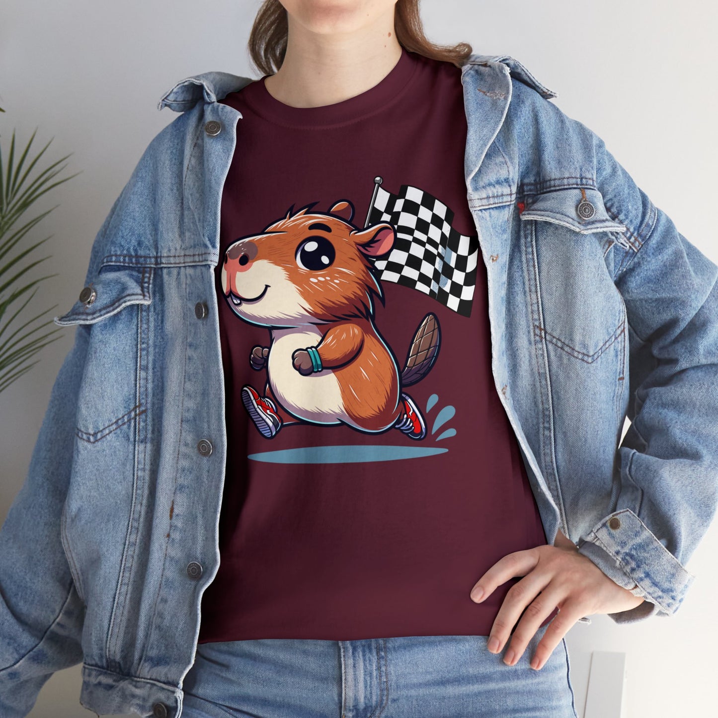 Capybara Never Did Come in Last Heavy Cotton Tee