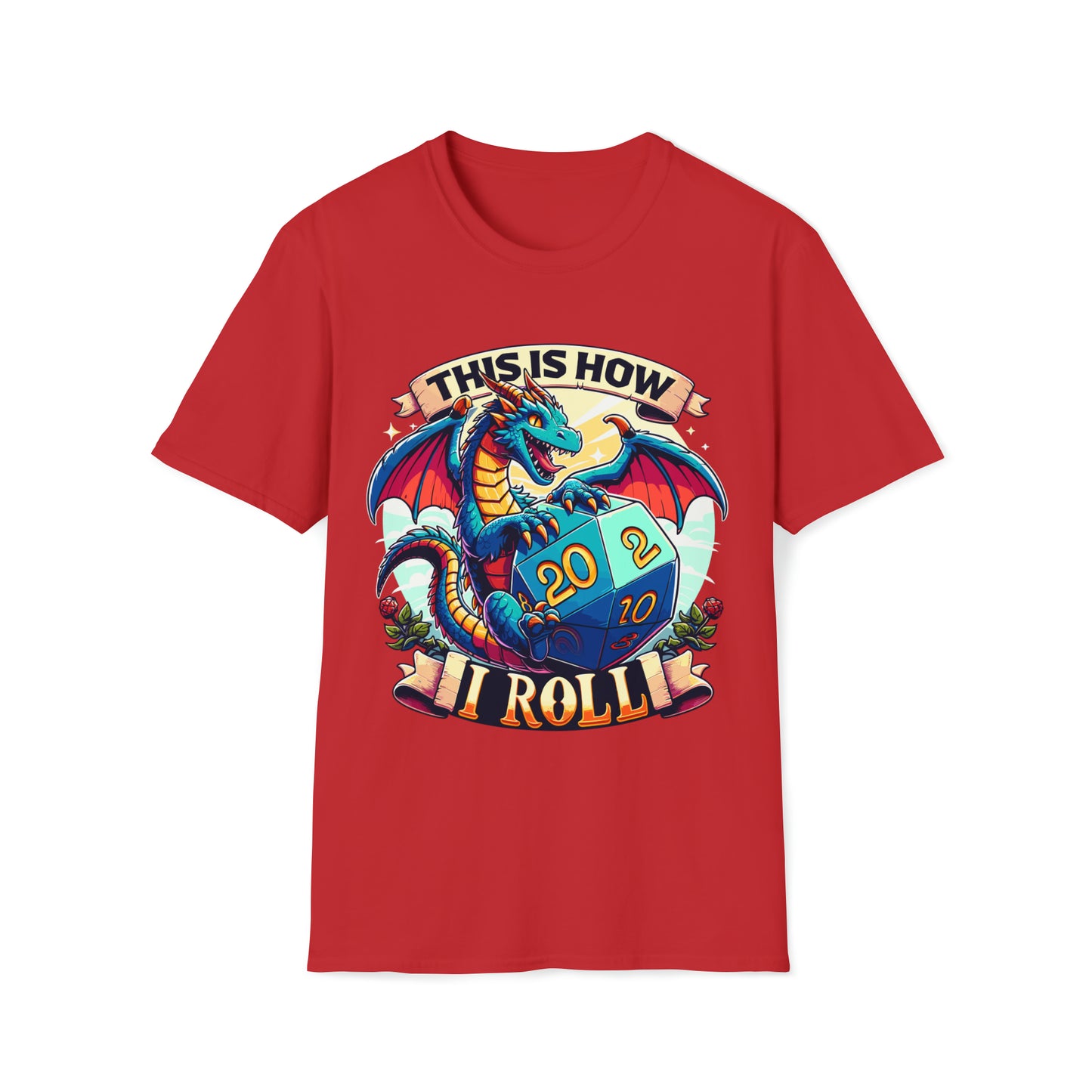 How I Roll Dragon Softstyle T-Shirt