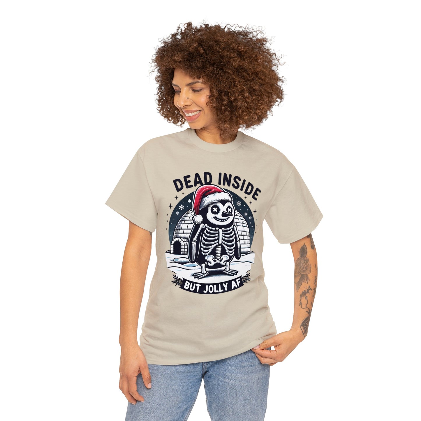 Jolly AF Penguin Unisex Heavy Cotton Tee