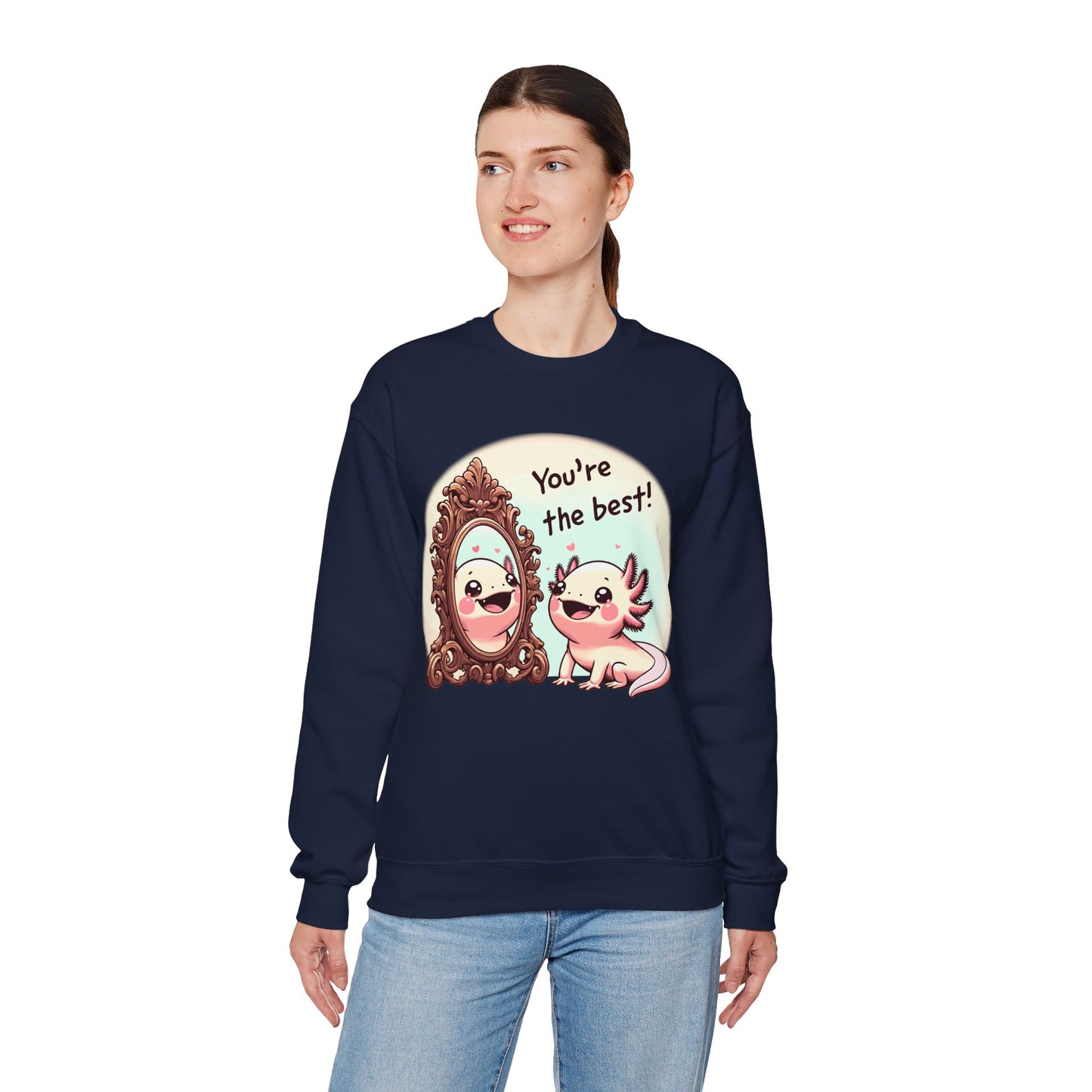 Axolotl You're the Best Crewneck Sweatshirt