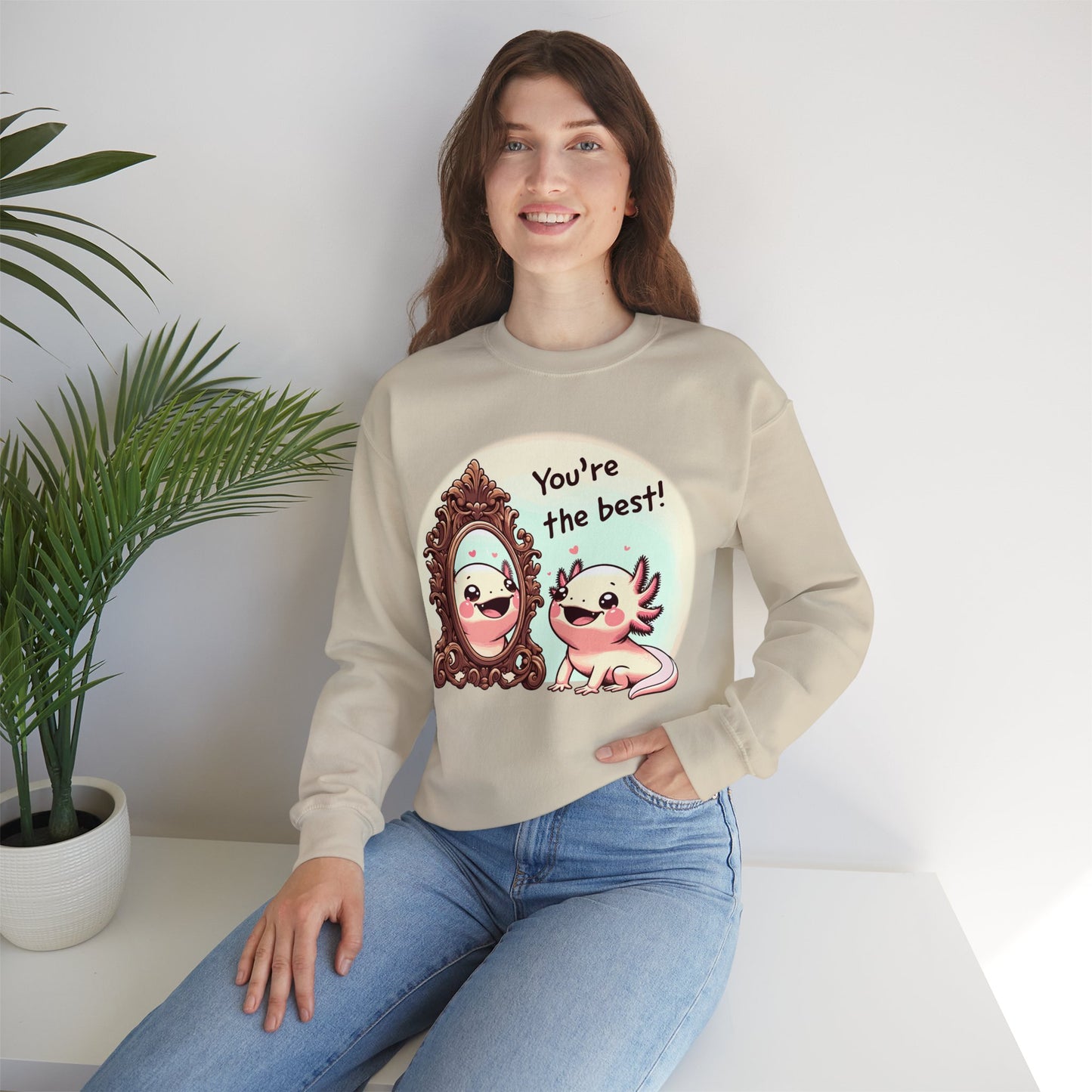 Axolotl You're the Best Crewneck Sweatshirt