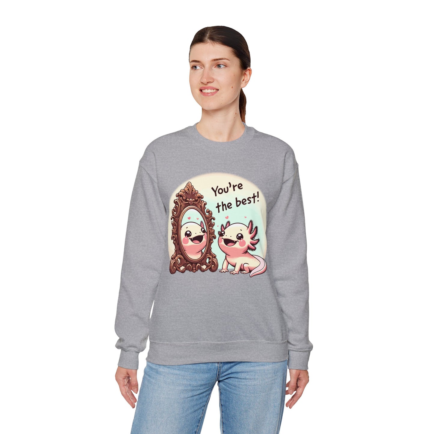 Axolotl You're the Best Crewneck Sweatshirt