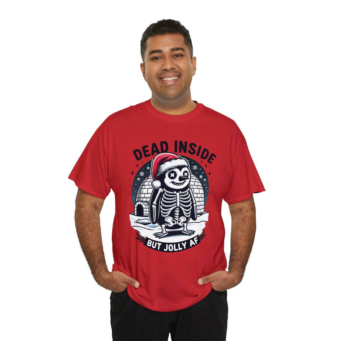 Jolly AF Penguin Unisex Heavy Cotton Tee