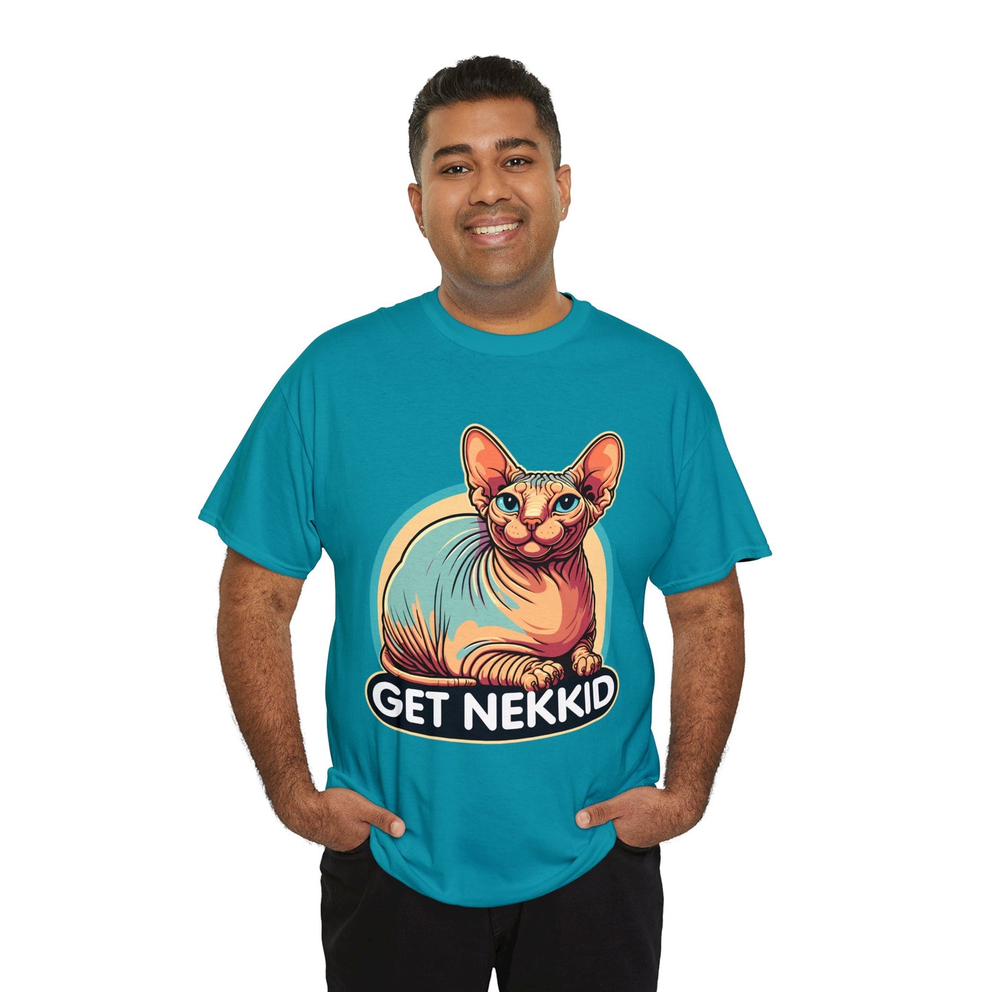 Get Nekkid Sphynx Heavy Cotton Tee