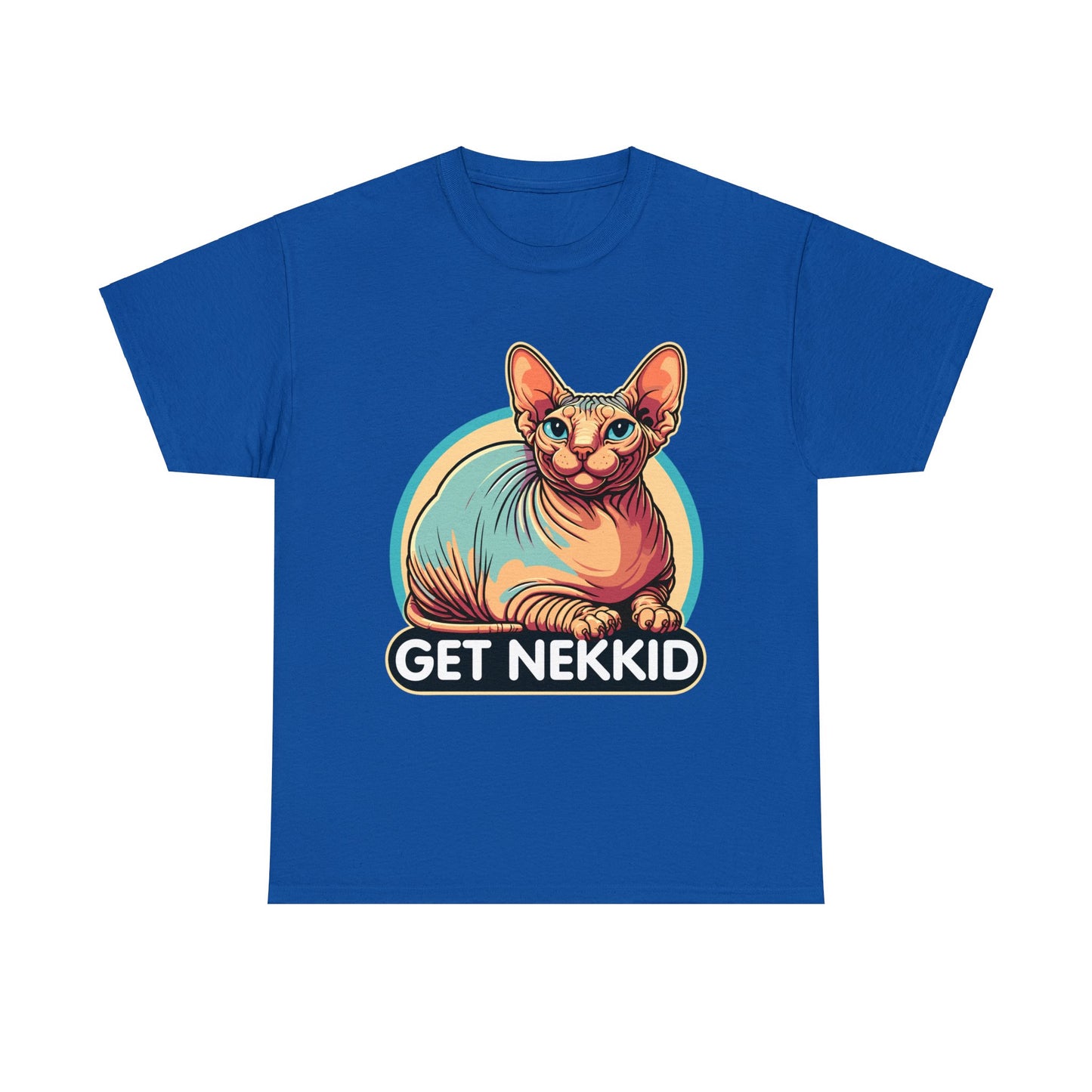 Get Nekkid Sphynx Heavy Cotton Tee