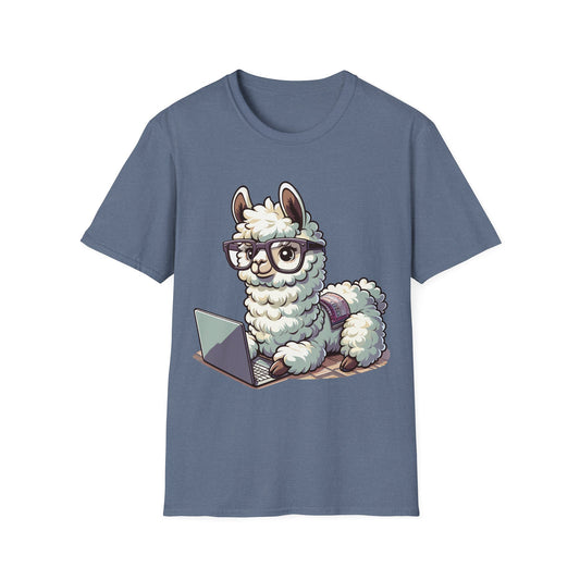 Laptop Llama Softstyle T-Shirt