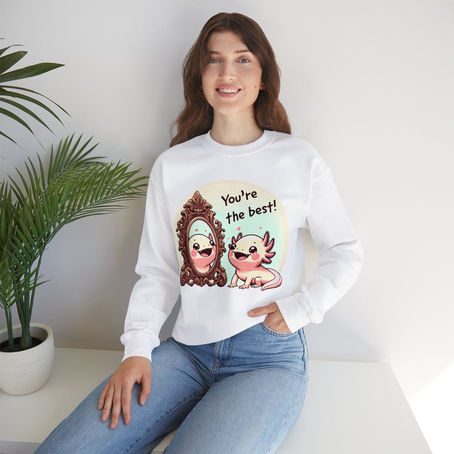 Axolotl You're the Best Crewneck Sweatshirt