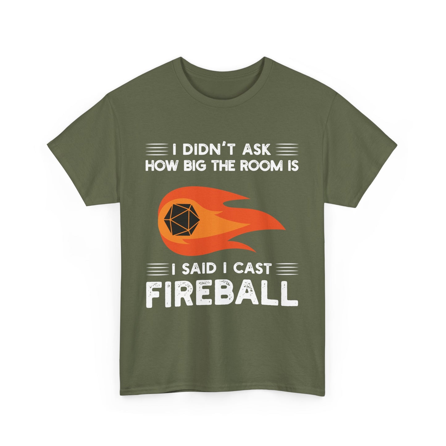 I Cast Fireball T-Shirt, RPG Gamer TShirt