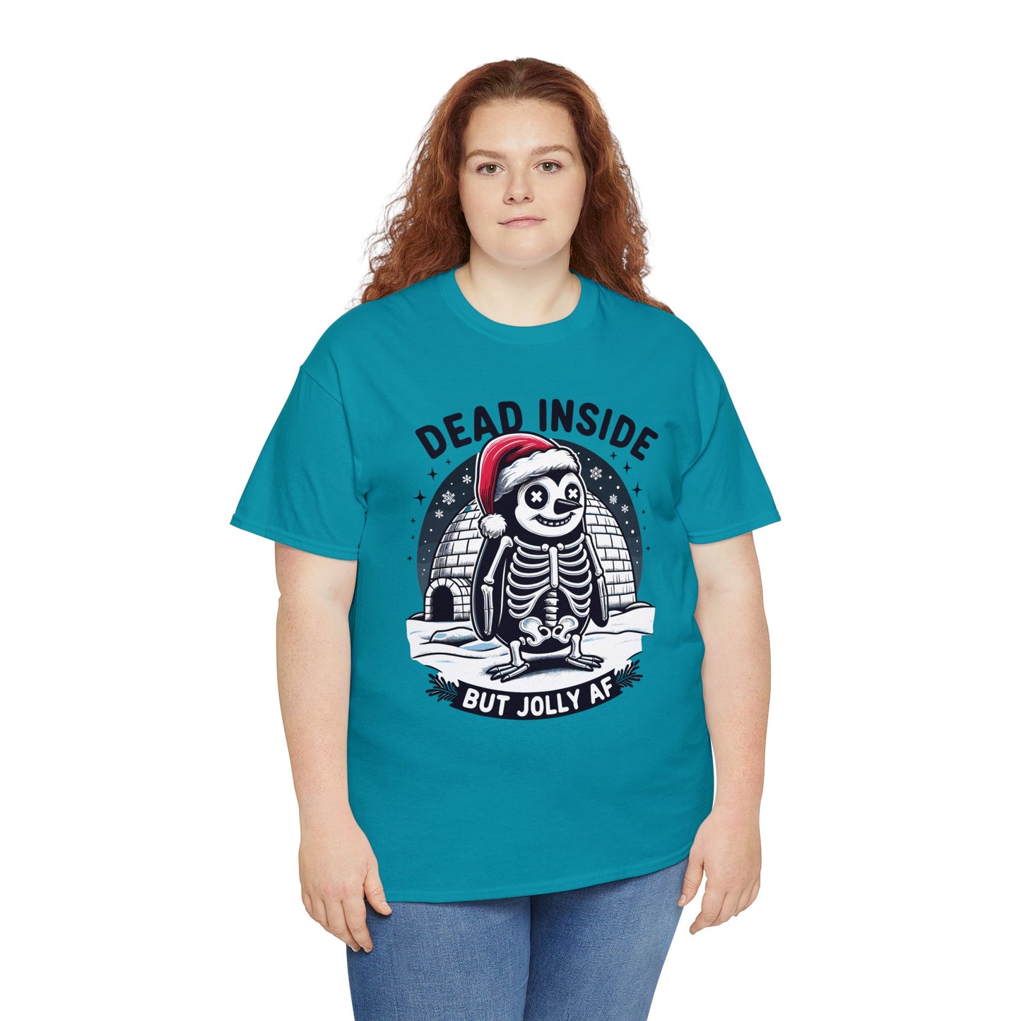 Jolly AF Penguin Unisex Heavy Cotton Tee