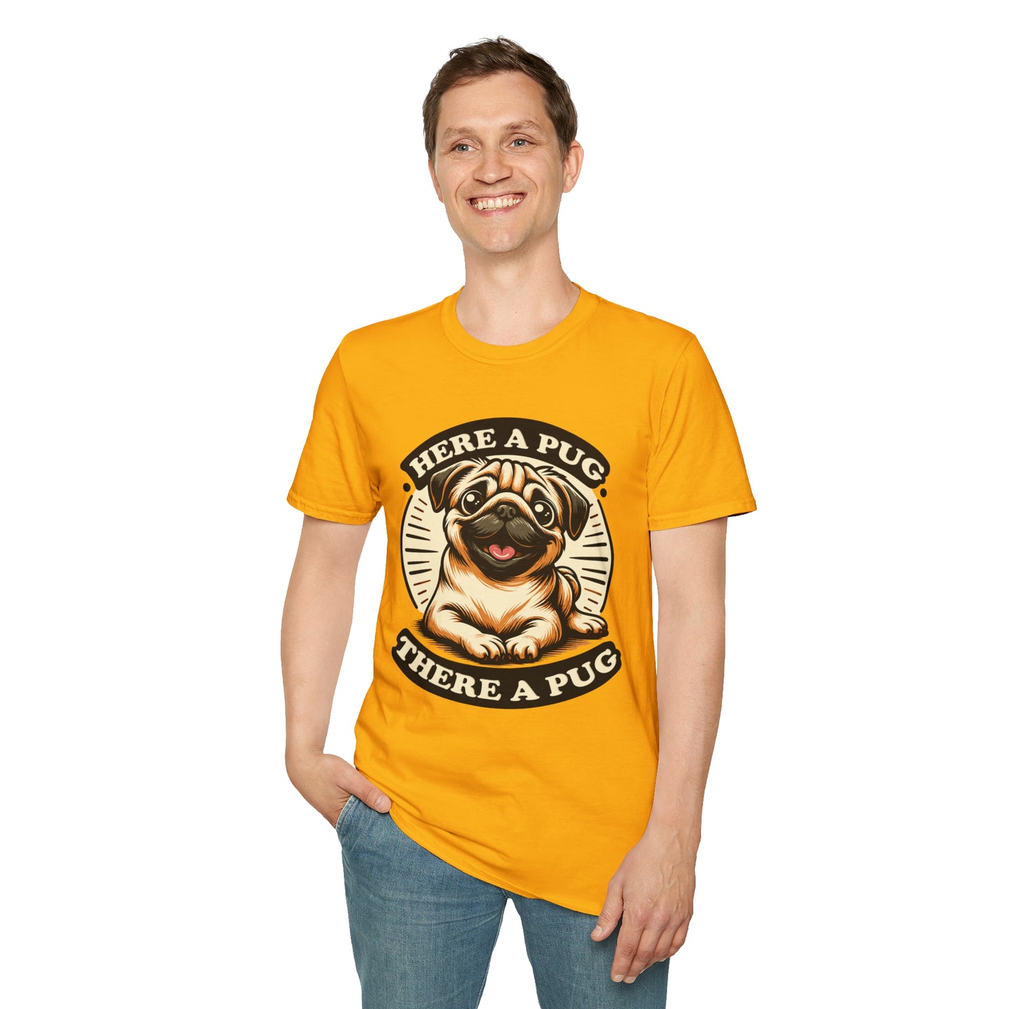 Here a Pug Softstyle T-Shirt