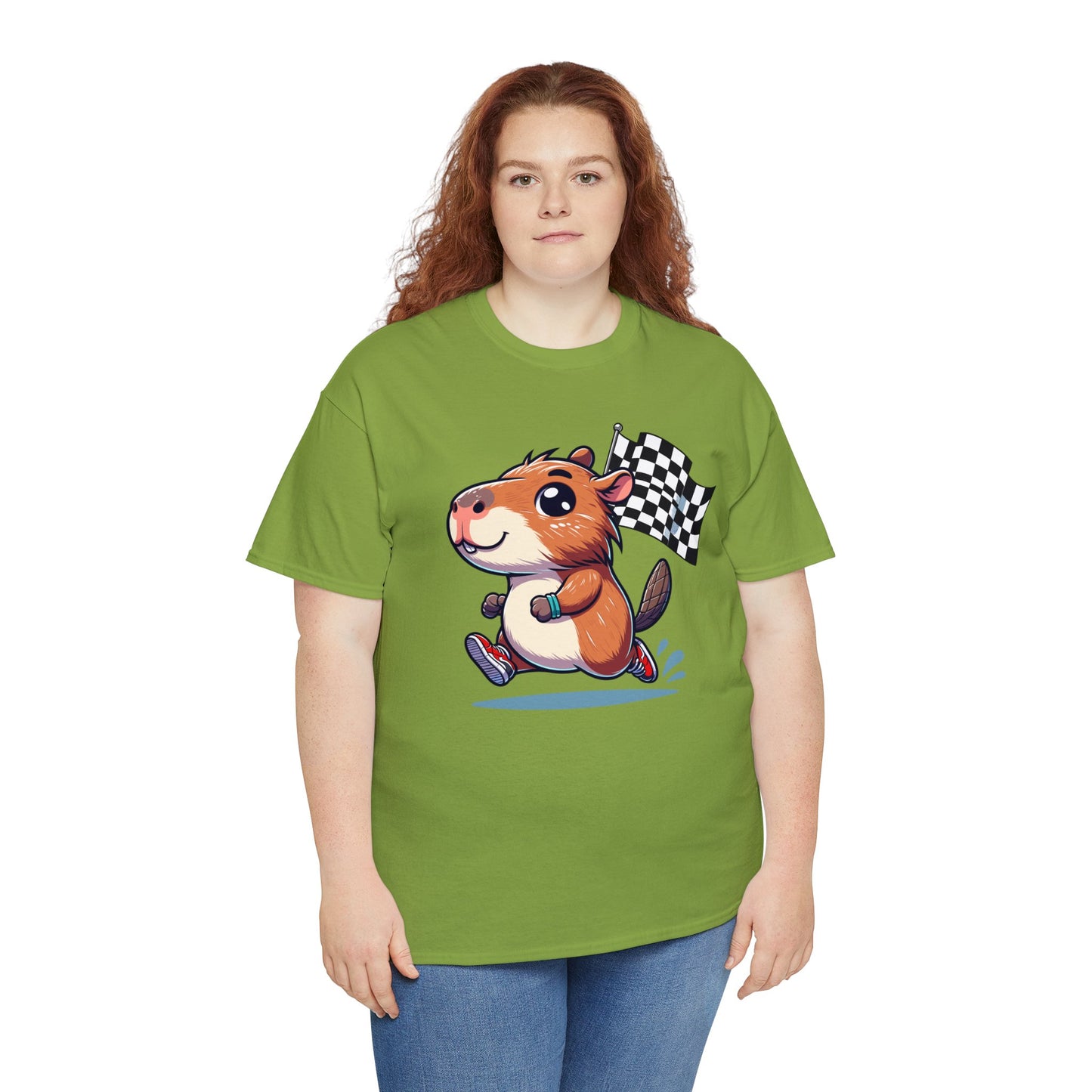 Capybara Never Did Come in Last Heavy Cotton Tee