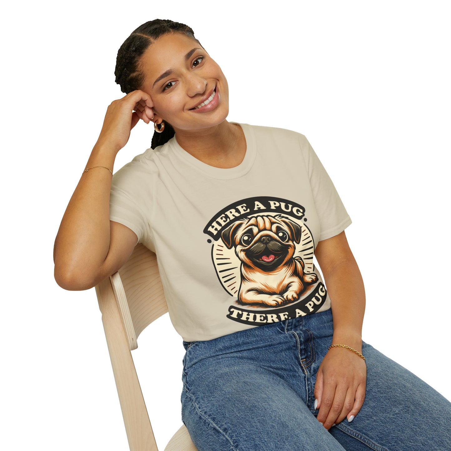 Here a Pug Softstyle T-Shirt