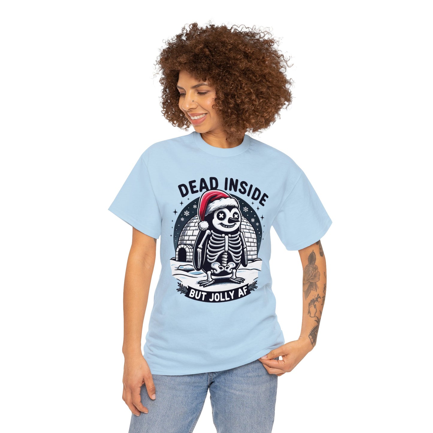 Jolly AF Penguin Unisex Heavy Cotton Tee