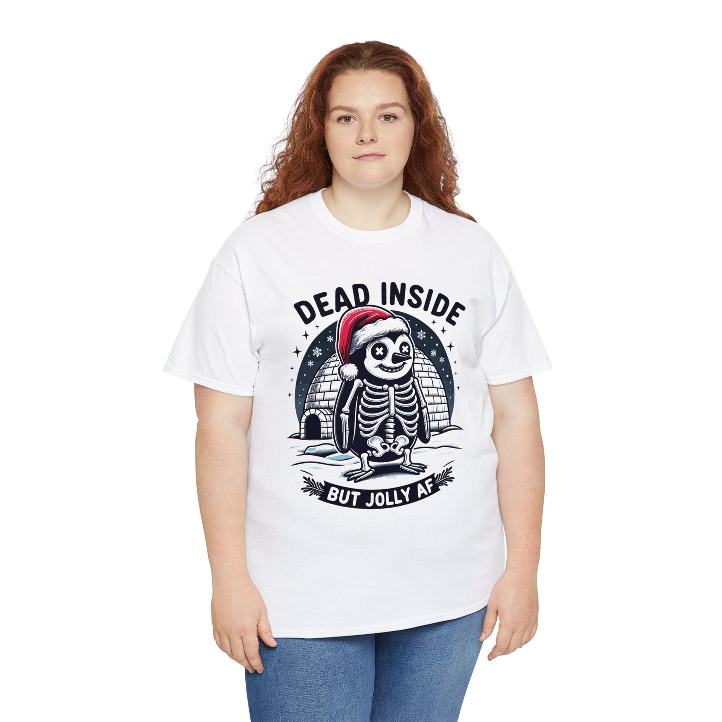 Jolly AF Penguin Unisex Heavy Cotton Tee