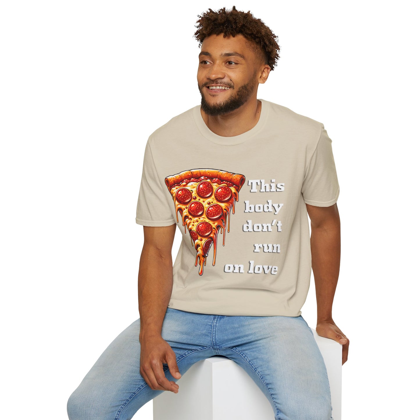 This Body Don't Run on Love Pizza Softstyle T-Shirt