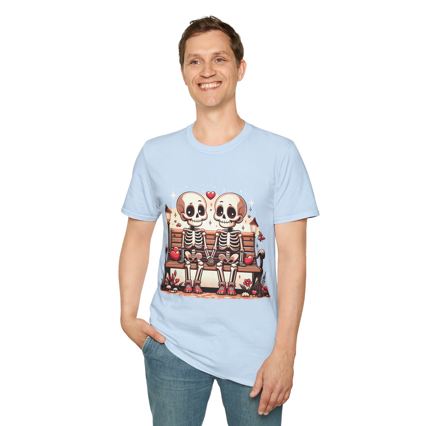 Skeletons in Love Softstyle T-Shirt