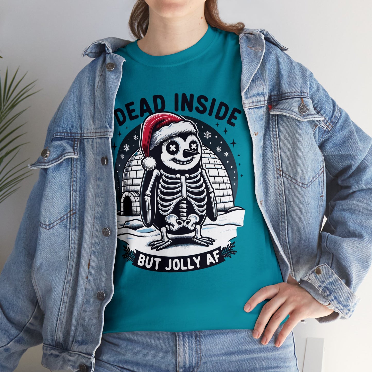 Jolly AF Penguin Unisex Heavy Cotton Tee