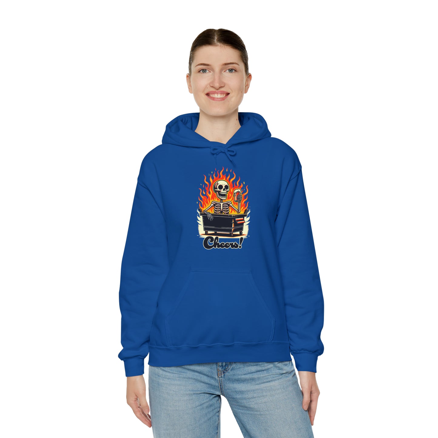 Cheers from the Dumpster Fire Unisex Heavy Blend™ Hooded Sweatshirt