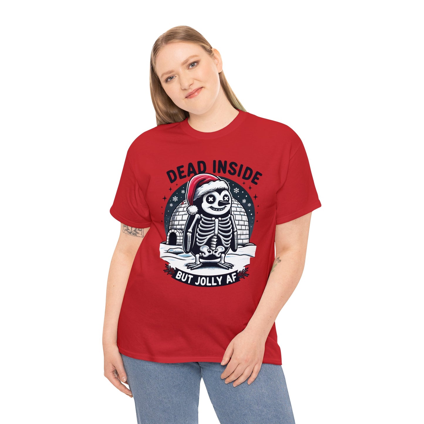 Jolly AF Penguin Unisex Heavy Cotton Tee